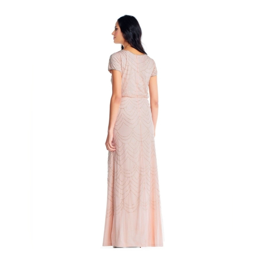 Adrianna Papell Beaded Blouson Gown Women’s - Picture 4 of 7